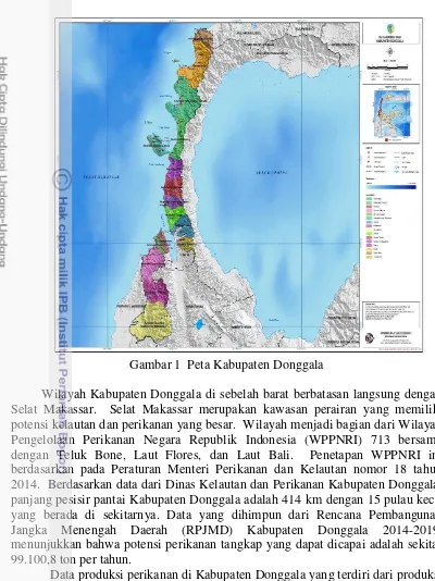 Gambar 1  Peta Kabupaten Donggala 