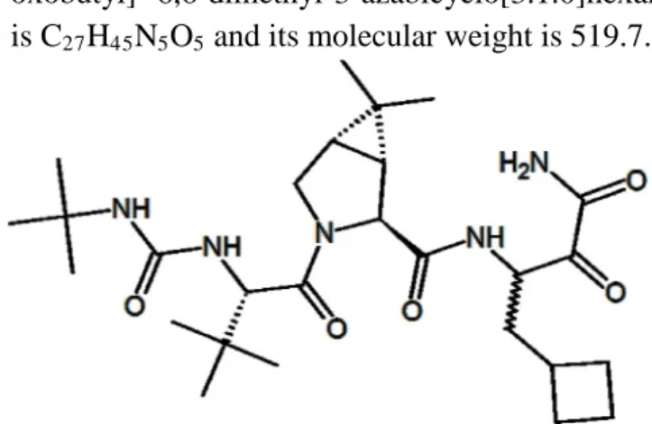 Figure 1: Structural Formula for Boceprevir 