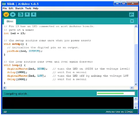 Gambar 2.13. Contoh Arduino Software 