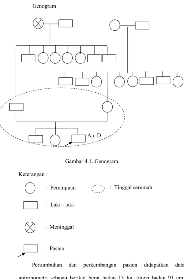 Gambar 4.1. Genogram  Keterangan : 