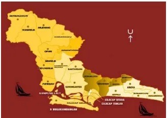 Gambar 1. Peta Wilayah Kabupeten Cilacap 