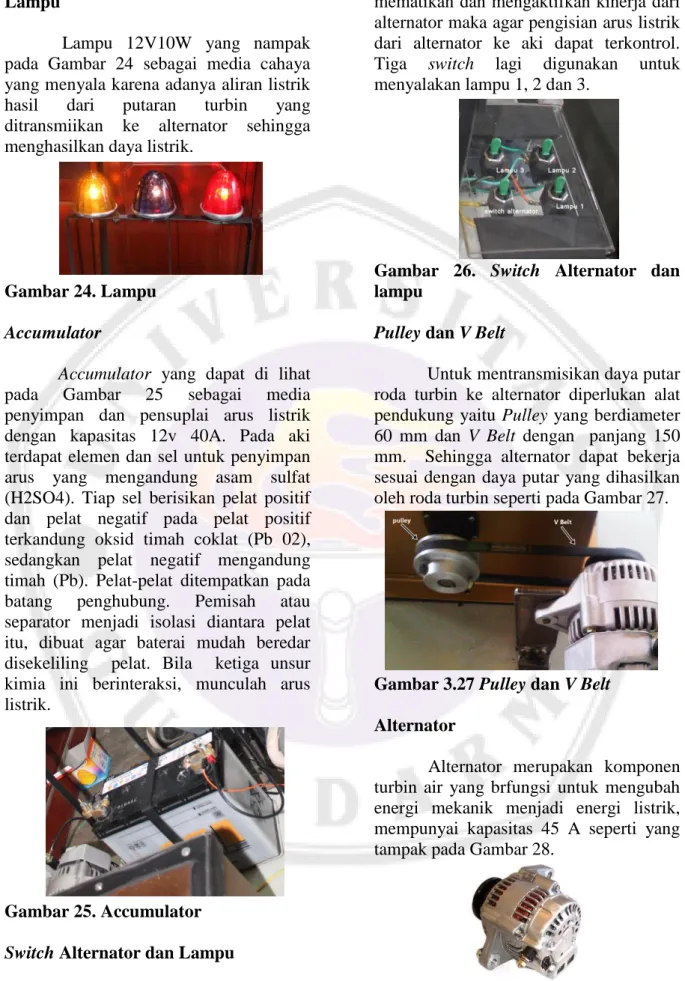 Gambar 24. Lampu  Accumulator 