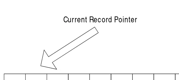 Figure 15-2: A logical view of the current record pointer