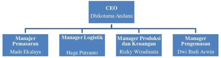 Gambar 1.3 Struktur Organisasi PKM-K Tigor-Tan 