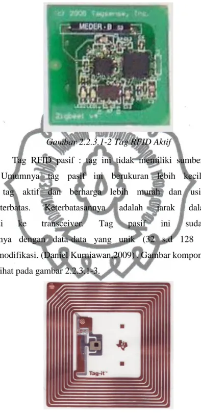 Gambar 2.2.3.1-2 Tag RFID Aktif 