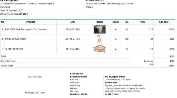 Gambar 4. Hasil Cetak Purchasing Invoice 