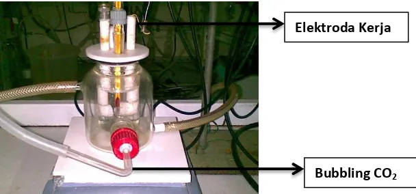 Gambar 3.1 Sel Elektrokimia yamg dipergunakan dalam Pengukuran 