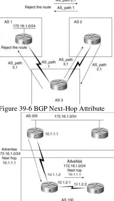Figure 39-6 BGP Next-Hop Attribute 