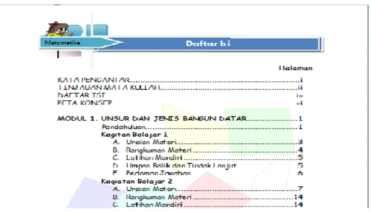 Tabel 1. Hasil Validasi Aspek Materi dalam Modul  Aspek yang divalidasi  Validator 