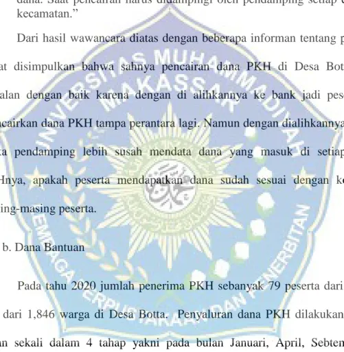 Tabel  4.9. Skenario Bantuan Program Keluarga Harapan (PKH) 
