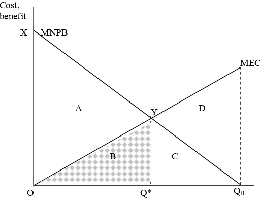 Gambar 5.   Definisi Ekonomi Eksternalitas yang Optimal 