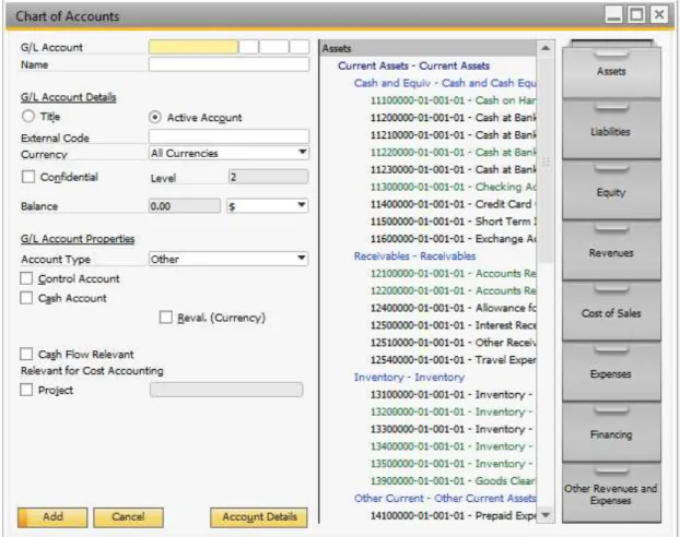 Gambar 3. 7 Form Chart of Accounts 