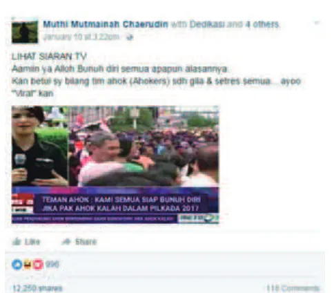 Gambar 1 Screenshot siaran Metro TV yang sudah diedit untuk kepentingan politik