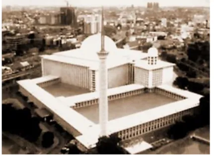 Gambar 1. Masjid Istiqlal Jakarta pada masa awal dibangun  Sumber : sites.google.com