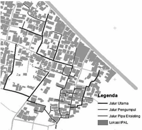 Gambar 9 Peta Rencana Jaringan Pipa Sanitasi Komunal 