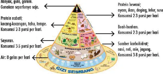 Gambar 1.8 Piramida Gizi Seimbang