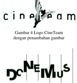 Gambar 4 Logo CineTeam   dengan penambahan gambar 