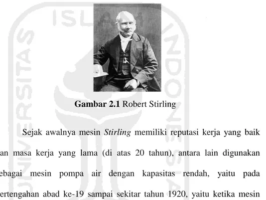 Gambar 2.1 Robert Stirling 