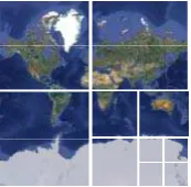 Figure 3. Mosaicing schematic diagram of satellite image data 