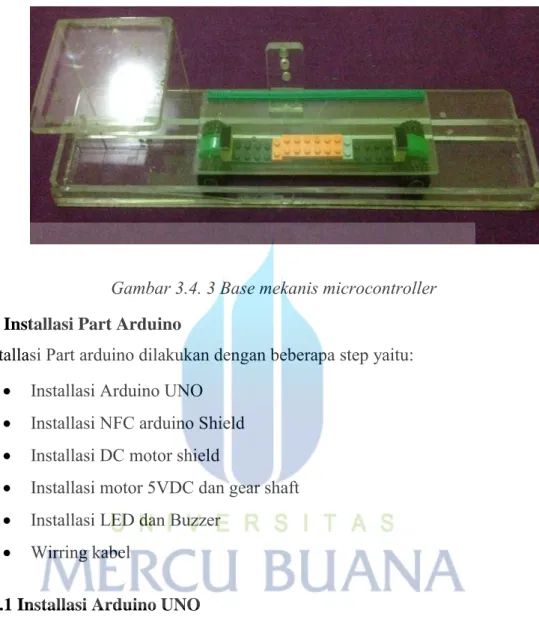Gambar 3.4. 3 Base mekanis microcontroller 