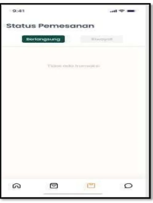 Gambar 3.5 Status Pemesanan 