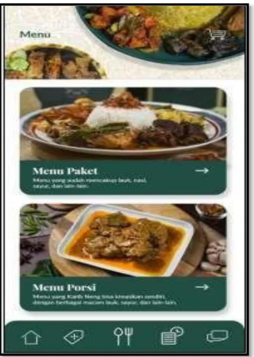 Gambar 3.10 Halaman Menu 