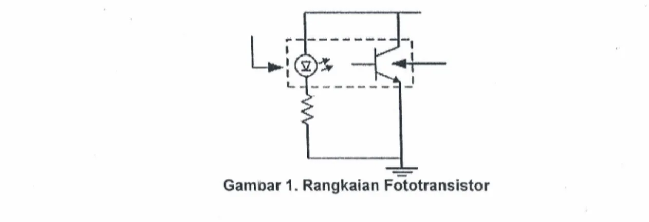 Gambar 1. Rangkaian Fototransistor