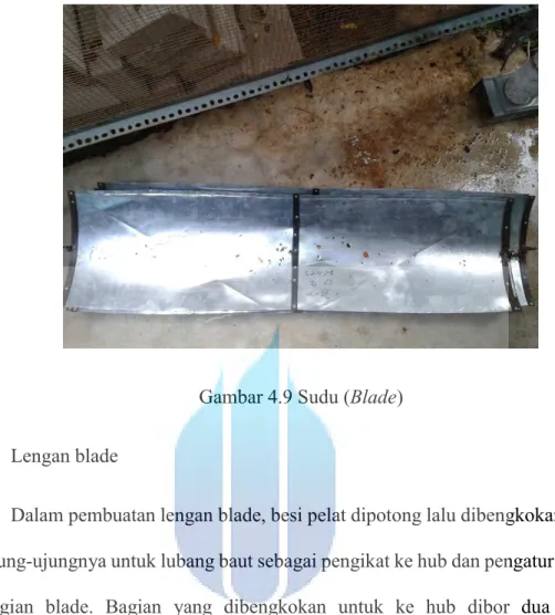 Gambar 4.9 Sudu (Blade) 