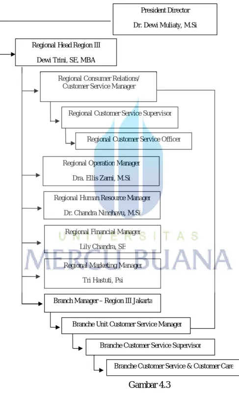 Gambar 4.3  Struktur  Organisai 