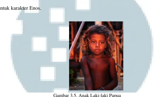 Gambar 3.5. Anak Laki-laki Papua 