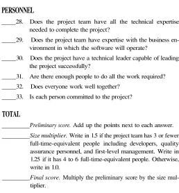Table 3-1 on the following page explains how to interpret the score.
