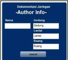 Gambar 1. Form Author 