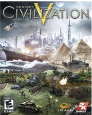 Gambar 1. Cover art Civilization V  Civilization  V  adalah  sebuah  permainan  desktop  bergenre  strategi  untuk  platform  Windows  dan  Mac  OS  X  uang  dikembangkan  oleh  Firaxis  Games,  dan  dipublikasikan  oleh  2K  Games  &amp;  Aspyr