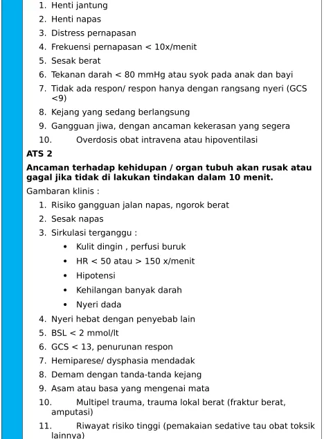 Gambaran klinis :