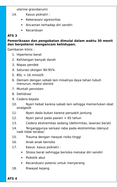 Gambaran klinis :