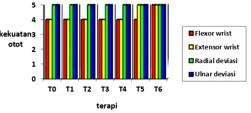 Grafik 4.2 Hasil Evaluasi kekuatan otot dengan MMT pada Trunk 