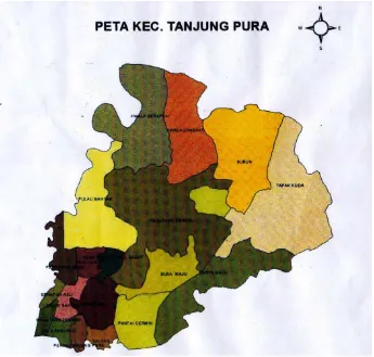 Gambar 5.3. Peta Kecamatan Tanjung Pura 