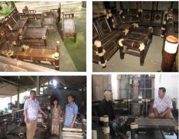 Gambar 1. Profil pengrajin bambu dan produk mebel bambu 