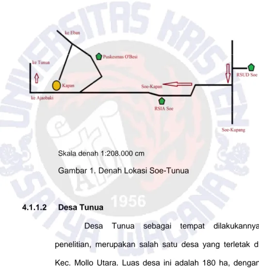 Gambar 1. Denah Lokasi Soe-Tunua   