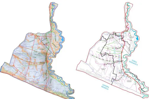 Gambar 2. Digitasi Mapinfo Peta Lokasi Penelitian di Daerah Irigasi Boro  Sehingga,  sehubungan  dengan  hal  itu  dalam 