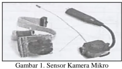 Gambar 1. Sensor Kamera Mikro Tabel 1. Out Sensor dengan aplikasinya 