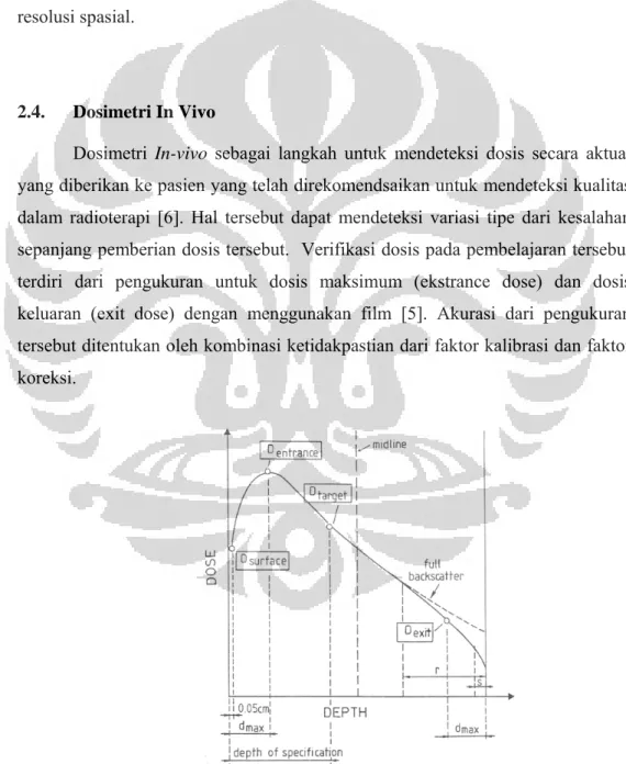 Gambar 2.7. Karakteristik sinar pada fantom dan parameter penting. 