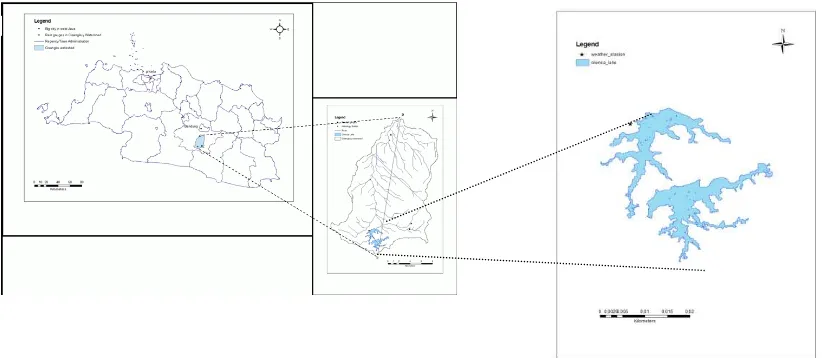 Gambar 2-1: Lokasi penelitian yang merupakan bagian dari daerah Cekungan Bandung bagian Selatan  