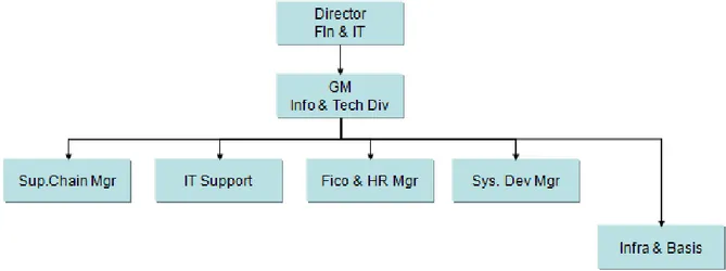 Gambar 3.3 Struktur Divisi IT 