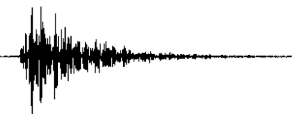 Gambar 12. Contoh rekaman seismik gempa tipe A (Hidayati, 2010) 