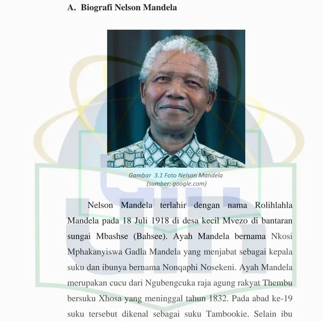 Gambar  3.1 Foto Nelson Mandela   (sumber: google.com) 