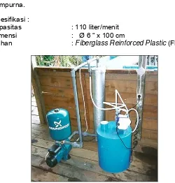 Gambar 10.17 : Pompa clarifier, pompa dosing PAC, tangki PAC 