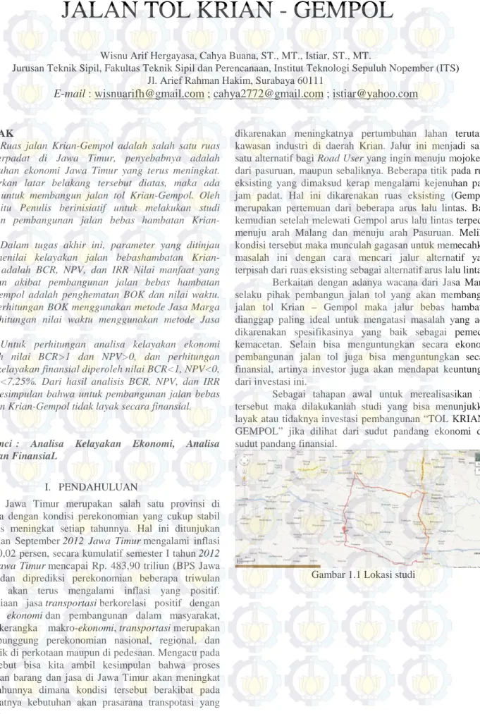 Gambar 1.1 Lokasi studi 
