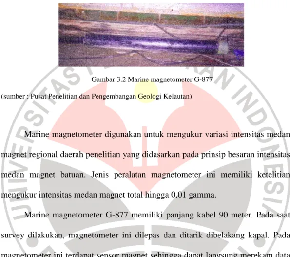 Gambar 3.2 Marine magnetometer G-877  (sumber : Pusat Penelitian dan Pengembangan Geologi Kelautan) 