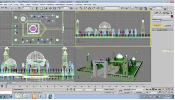 Gambar  III.11 DesainPerancangan Bangunan Masjid 